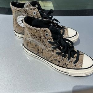 Snake skin converse shoes